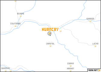 map of Huancay