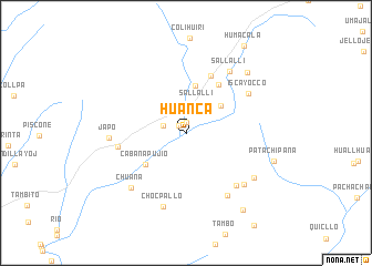 map of Huanca