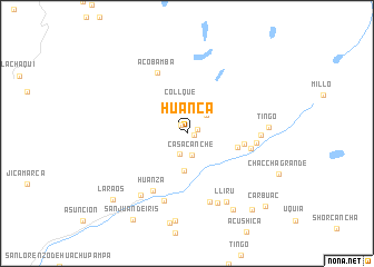 map of Huanca