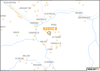 map of Huanca