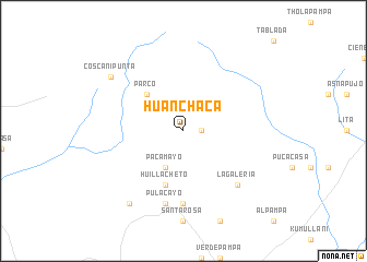 map of Huanchaca