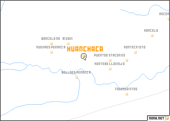 map of Huanchaca