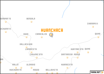 map of Huanchaca