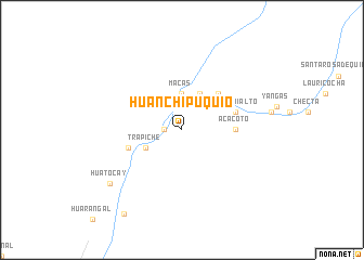 map of Huanchipuquio