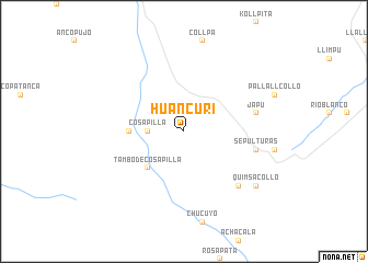 map of Huancuri