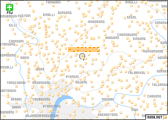 map of Huan-dong