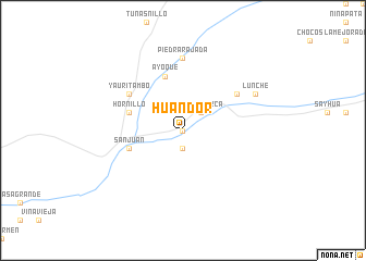 map of Huandor