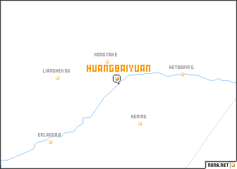 map of Huangbaiyuan