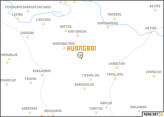 map of Huangbai