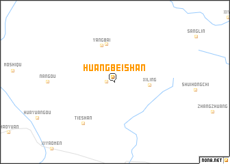 map of Huangbeishan