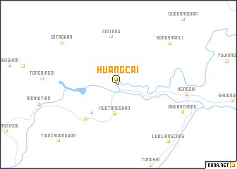 map of Huangcai