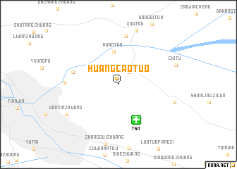 map of Huangcaotuo