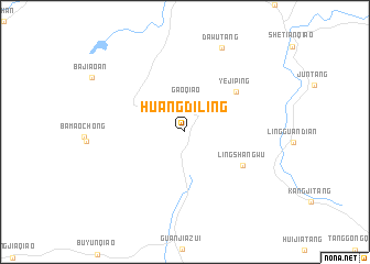 map of Huangdiling