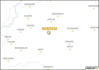 map of Huangdi