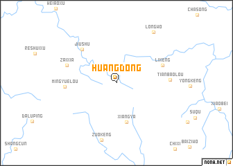 map of Huangdong