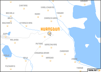 map of Huangdun