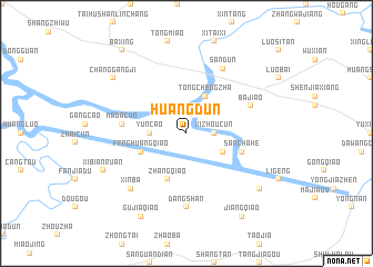 map of Huangdun