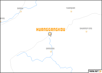 map of Huanggangkou