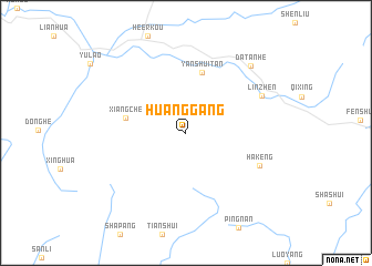 map of Huanggang