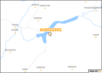 map of Huanggang