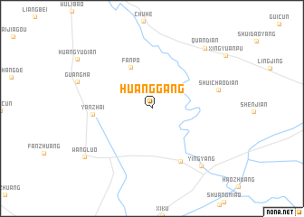 map of Huanggang