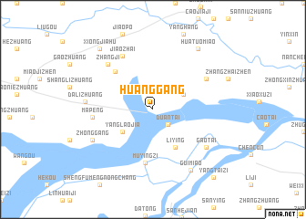 map of Huanggang