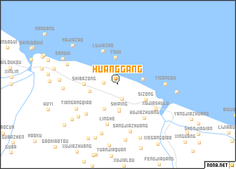 map of Huanggang