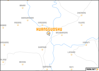 map of Huangguoshu