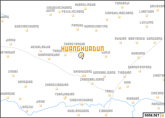 map of Huanghuadun