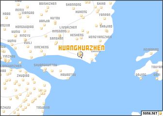 map of Huanghuazhen