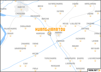 map of Huangjiamatou