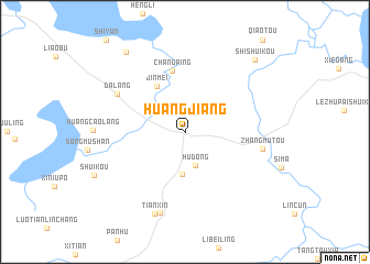 map of Huangjiang