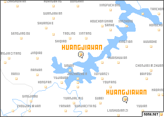 map of Huangjiawan