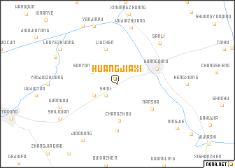 map of Huangjiaxi