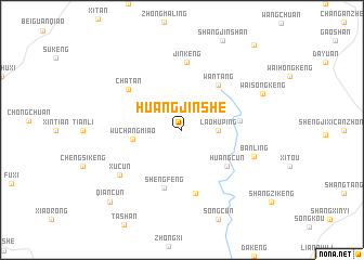 map of Huangjinshe