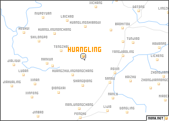 map of Huangling
