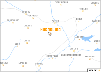 map of Huangling