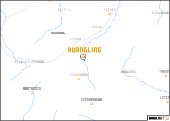 map of Huangling