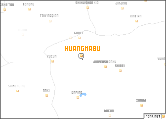map of Huangmabu