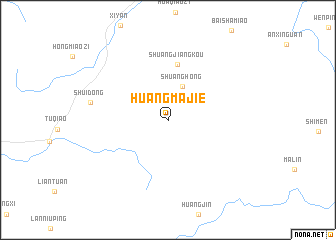 map of Huangmajie