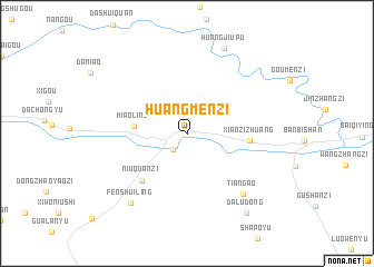 map of Huangmenzi