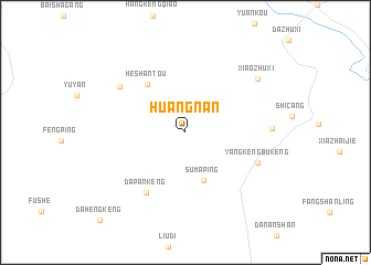 map of Huangnan