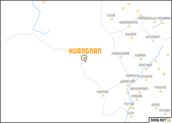 map of Huangnan