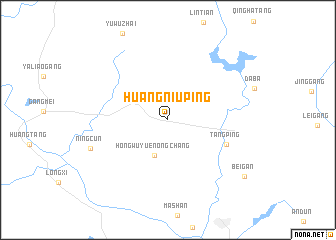 map of Huangniuping