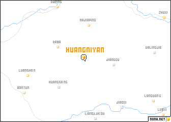 map of Huangniyan