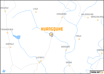 map of Huangquhe