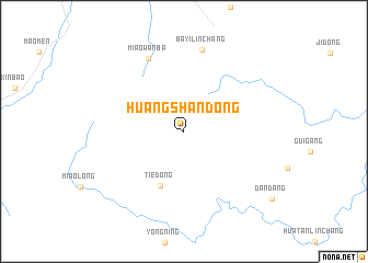map of Huangshandong