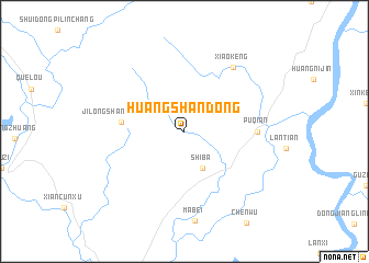 map of Huangshandong