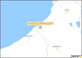 map of Huangshanguan