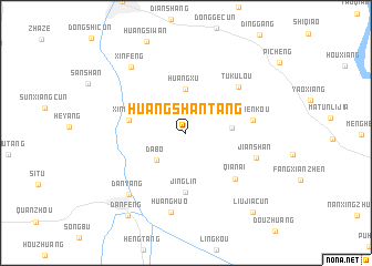 map of Huangshantang